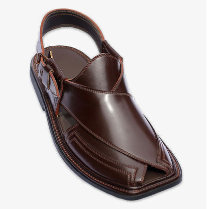Brown Peshawari Chappal – Tradition Crafted for Modern Style