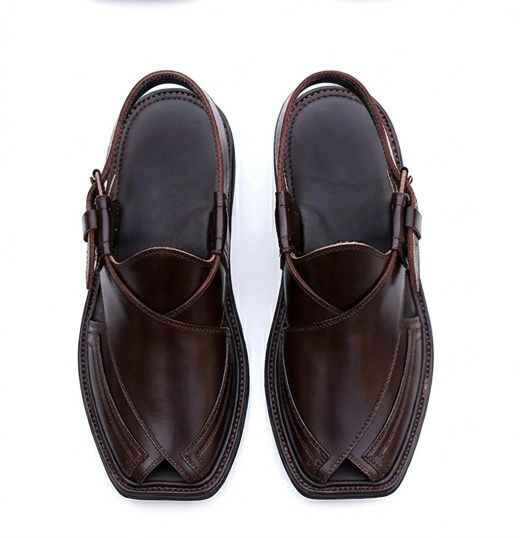 Brown Peshawari Chappal – Tradition Crafted for Modern Style