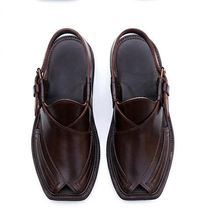Brown Peshawari Chappal – Tradition Crafted for Modern Style